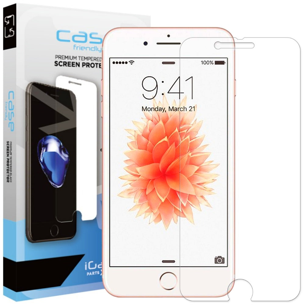 Ultra Clear Tempered Glass Screen Protector for iPhone 7/8/SE 2020/2022 - Case Friendly, Anti-Scratch, Bubble-Free - Perfect for Daily Use, Work & Travel Protection