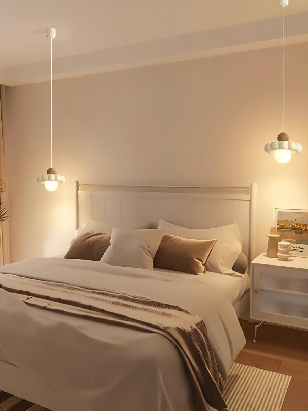 Stylish Cream Cloud Pendant Lamp - Modern Hanging Light Fixture for Bedroom, Living Room & Dining Room Decor