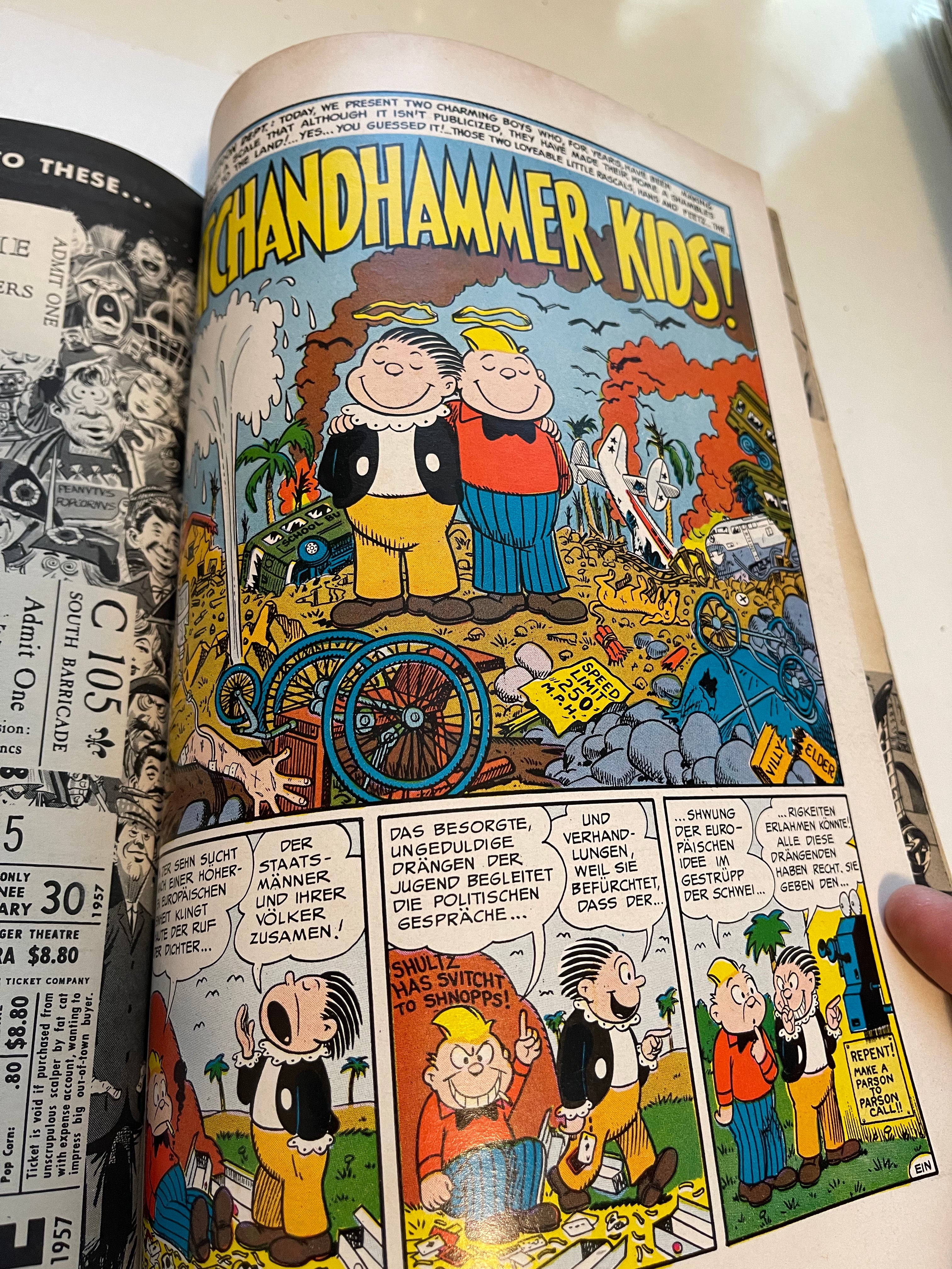 Mad Magazine Rare First Annual Issue 1958 with Comic Insert Book - Vintage Collectible for Comic Fans & Nostalgic Gift Idea