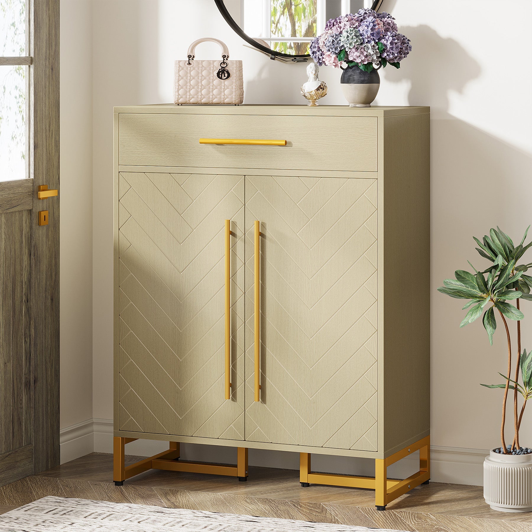 Light Gray & Gold
