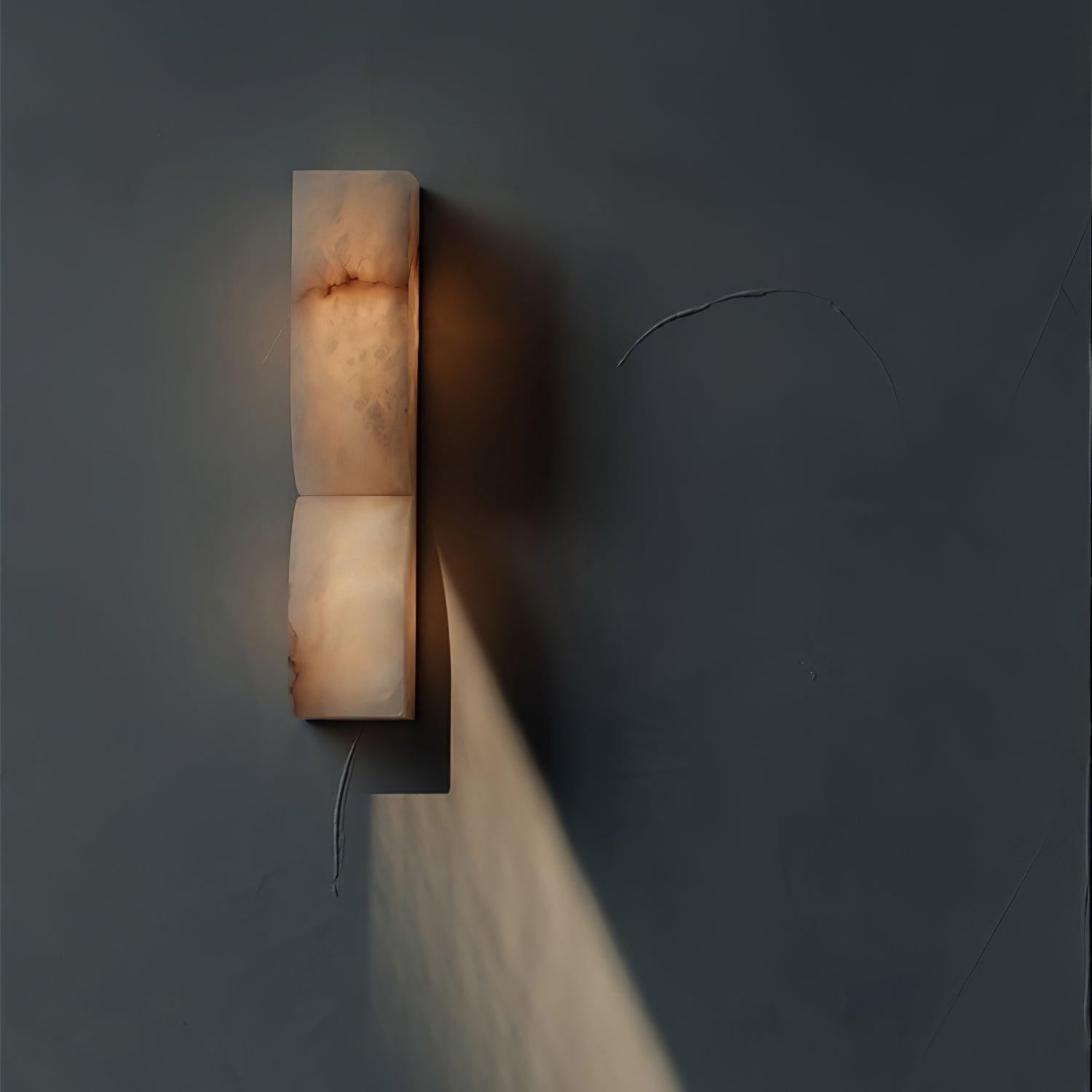 Alabaster Essence Wall Sconce - Elegant Handcrafted Light Fixture for Bedroom, Living Room & Hallway Decor - Perfect for Ambient Lighting and Home Interior Design