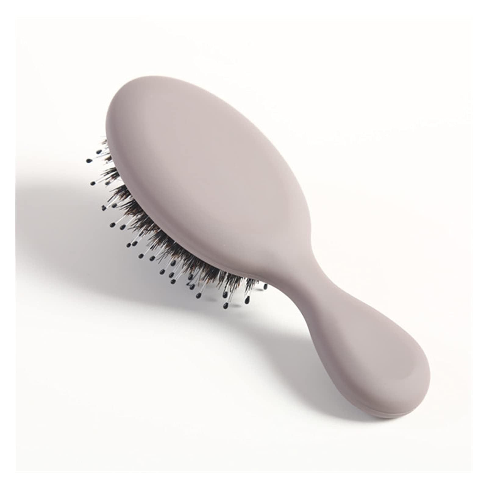 Louxuan Professional Salon Styling Hairbrush - Portable Massager Comb for Hair Styling & Shampooing | Anti-Static, Heat Resistant Barber Tool with Purple Horsehair Bristles | Perfect for Home Haircare, Salon Styling & Travel Use