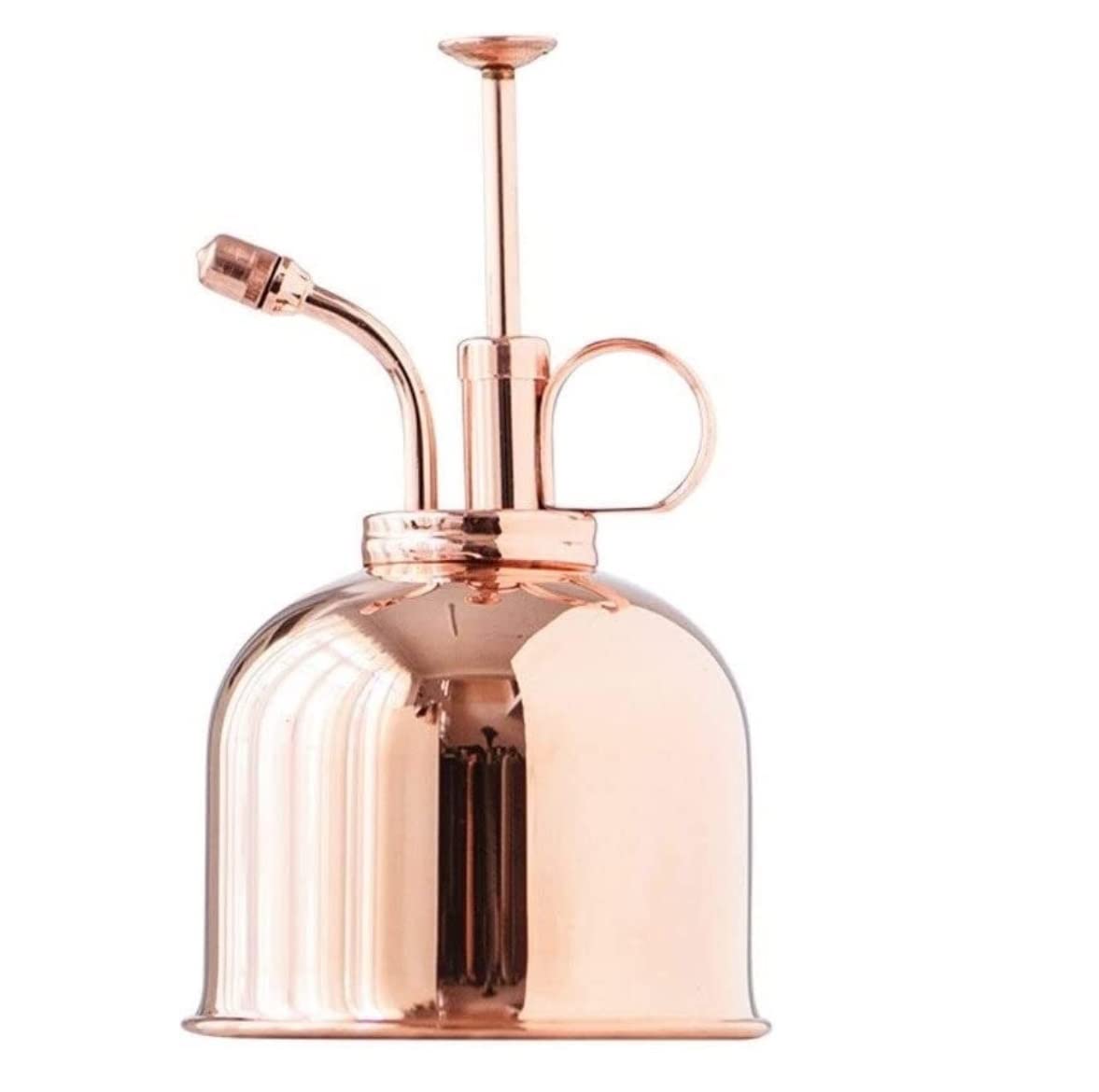 300ML Retro Rose Gold Watering Can - Home Garden Flower Spray Bottle, Bonsai Watering Pot with Fine Mist Nozzle for Indoor Plants, Outdoor Gardening, and Houseplant Care (8.5 x 13.5cm)