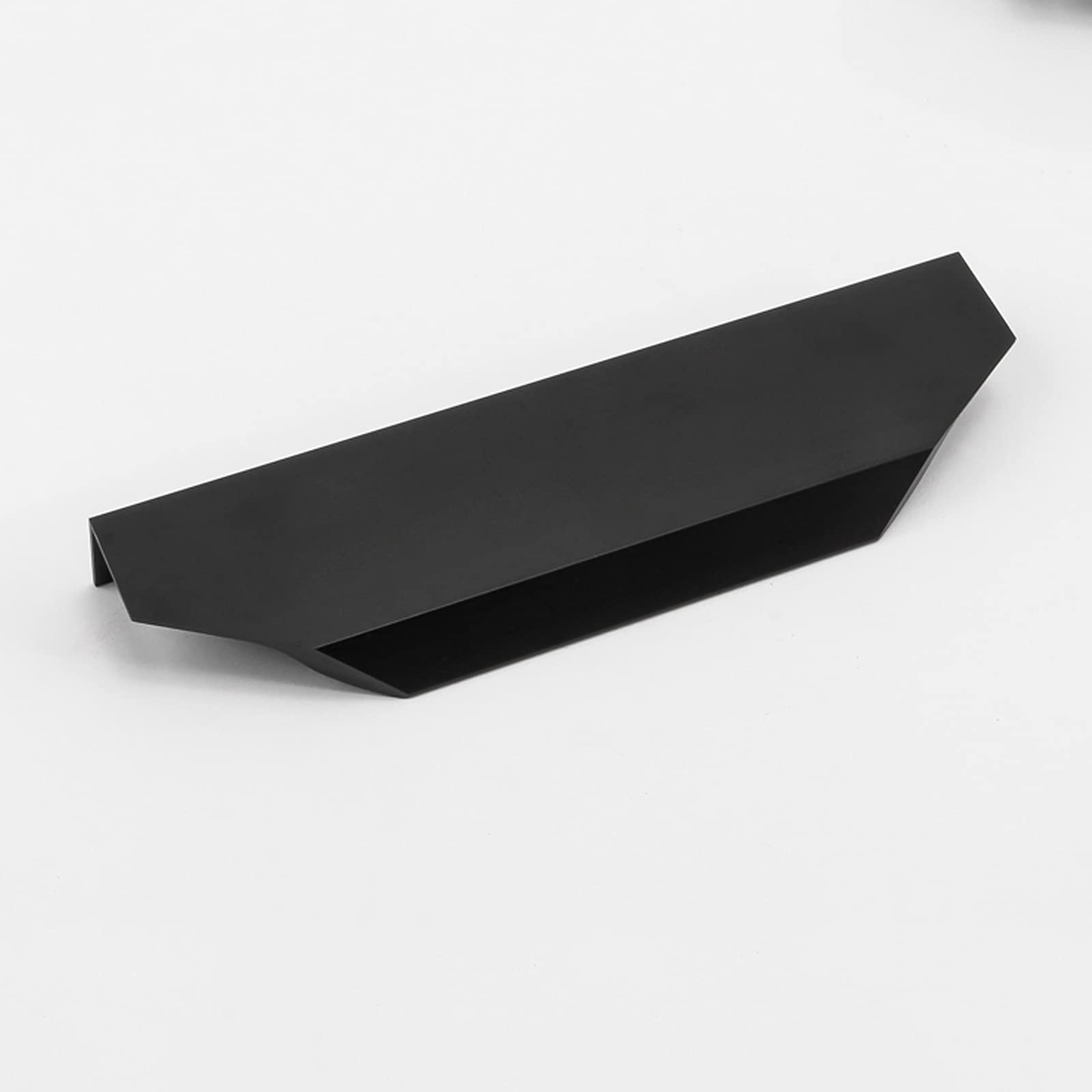 Black Finger Edge Pull - Concealed Aluminum Cabinet Handles & Drawer Handles | Furniture Strip Pull Embedded Handle | Durable Kitchen & Bathroom Hardware (600mm) for Modern Home, Office & Closet Organization