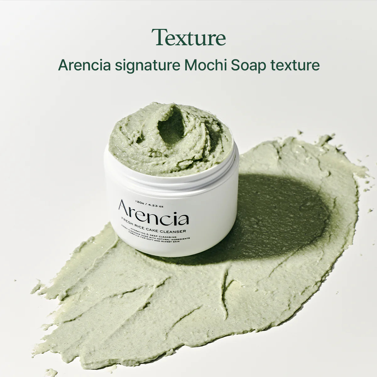 Arencia Green Artisan Cleanser Rice Soap 120g - Natural Korean Skincare for Acne & Brightening - Perfect for Daily Face Wash & Sensitive Skin Care Routine