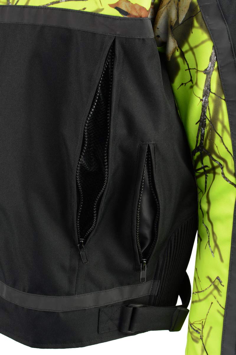Milwaukee Leather Men's Textile Motorcycle Jacket - Oak (N.Green Mossy, 5X) - Durable Riding Gear for Harley & Cruiser Bikers - Perfect for Commuting & Road Trips