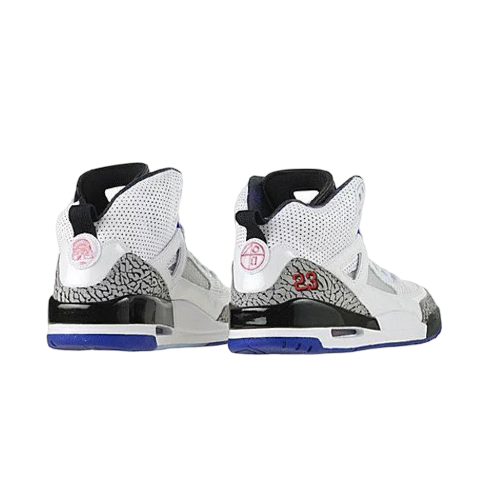 Air Jordan Spizike Sneakers - White, Aqua, Varsity Purple & Red Colorway | Men's Basketball Shoes for Streetwear & Casual Wear