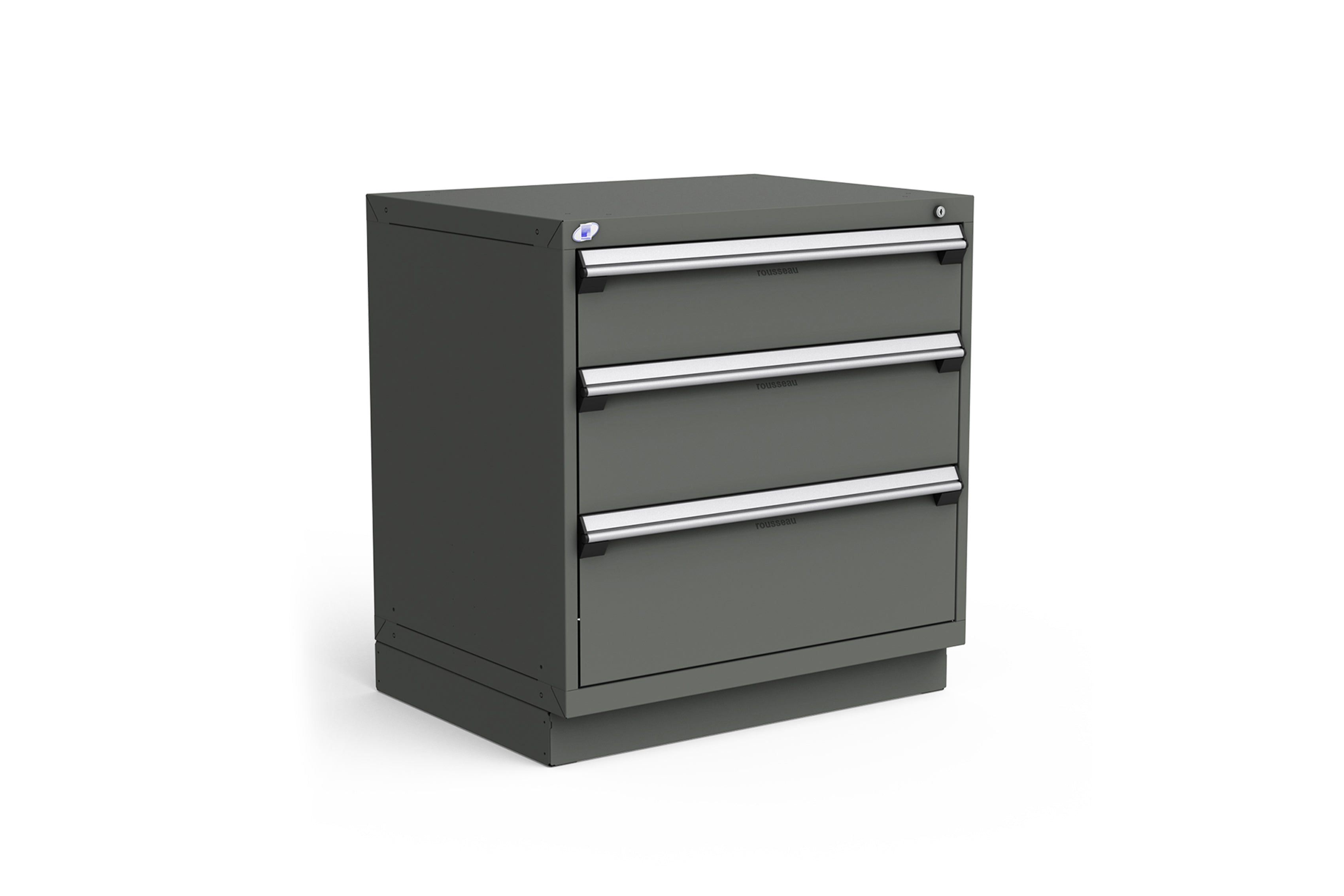 Rousseau 3 Drawer Storage Cabinet with Modern Design - Perfect for Bedroom, Living Room & Office Organization