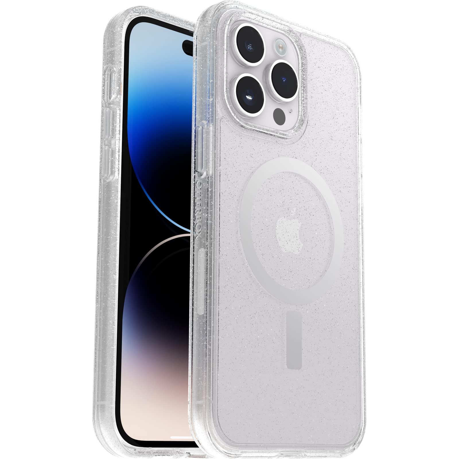 OtterBox Symmetry+ Clear Case for iPhone 14 Pro Max - MagSafe Compatible, Military-Grade Drop Protection (3x Tested), Antimicrobial Coating, Slim & Shockproof Design - Perfect for Everyday Use, Travel & Outdoor Activities
