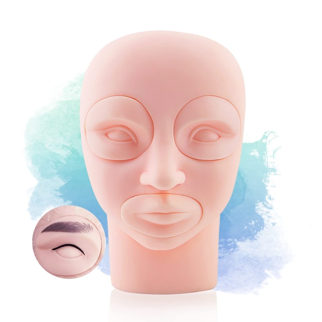 Professional Eyelash Extension Practice Head - Mannequin Training Head for Lash Artists & Beginners - Perfect for Salon Practice, Home Training & Beauty School Use