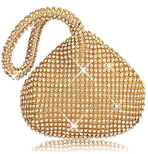 TOPCHANCES Women's Rhinestone Bling Clutch Purse - Sparkling Evening Bag for Parties, Weddings & Special Occasions | Elegant Triangle Handbag for Women & Girls