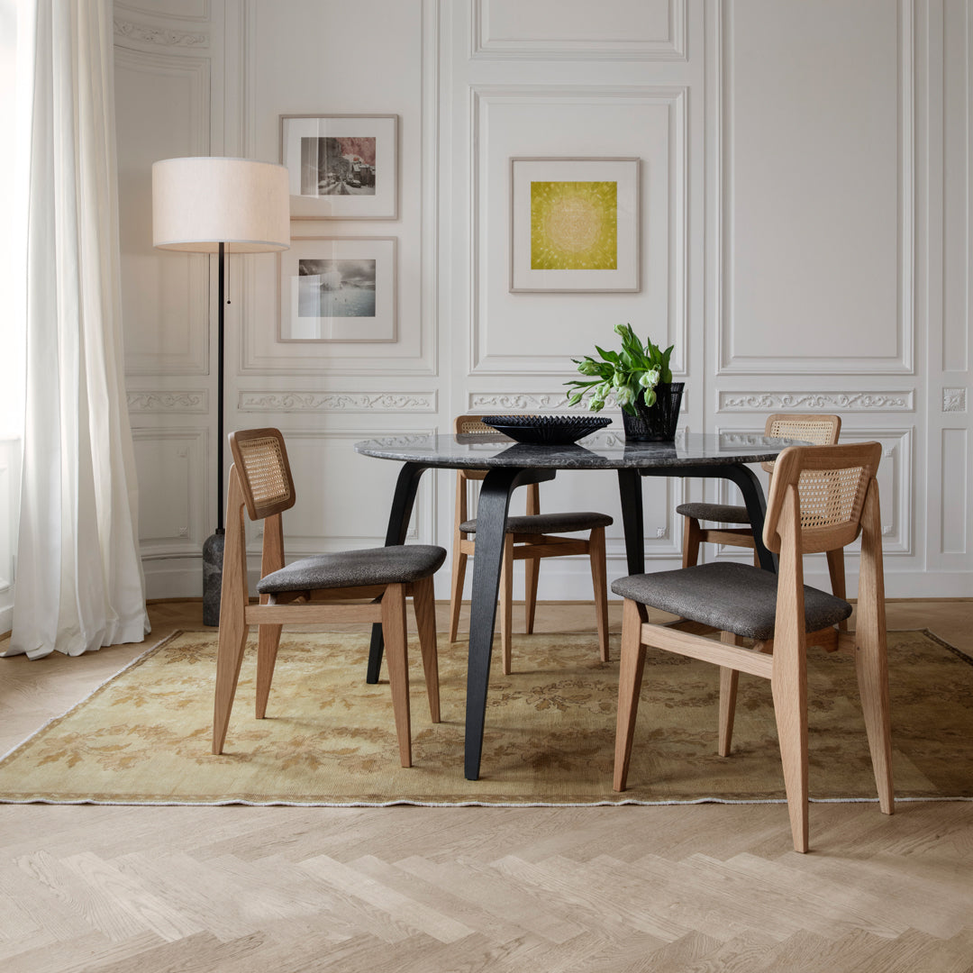 French Cane Dining Chair - Elegant & Comfortable Cane Backrest for Kitchen, Dining Room, and Breakfast Nook
