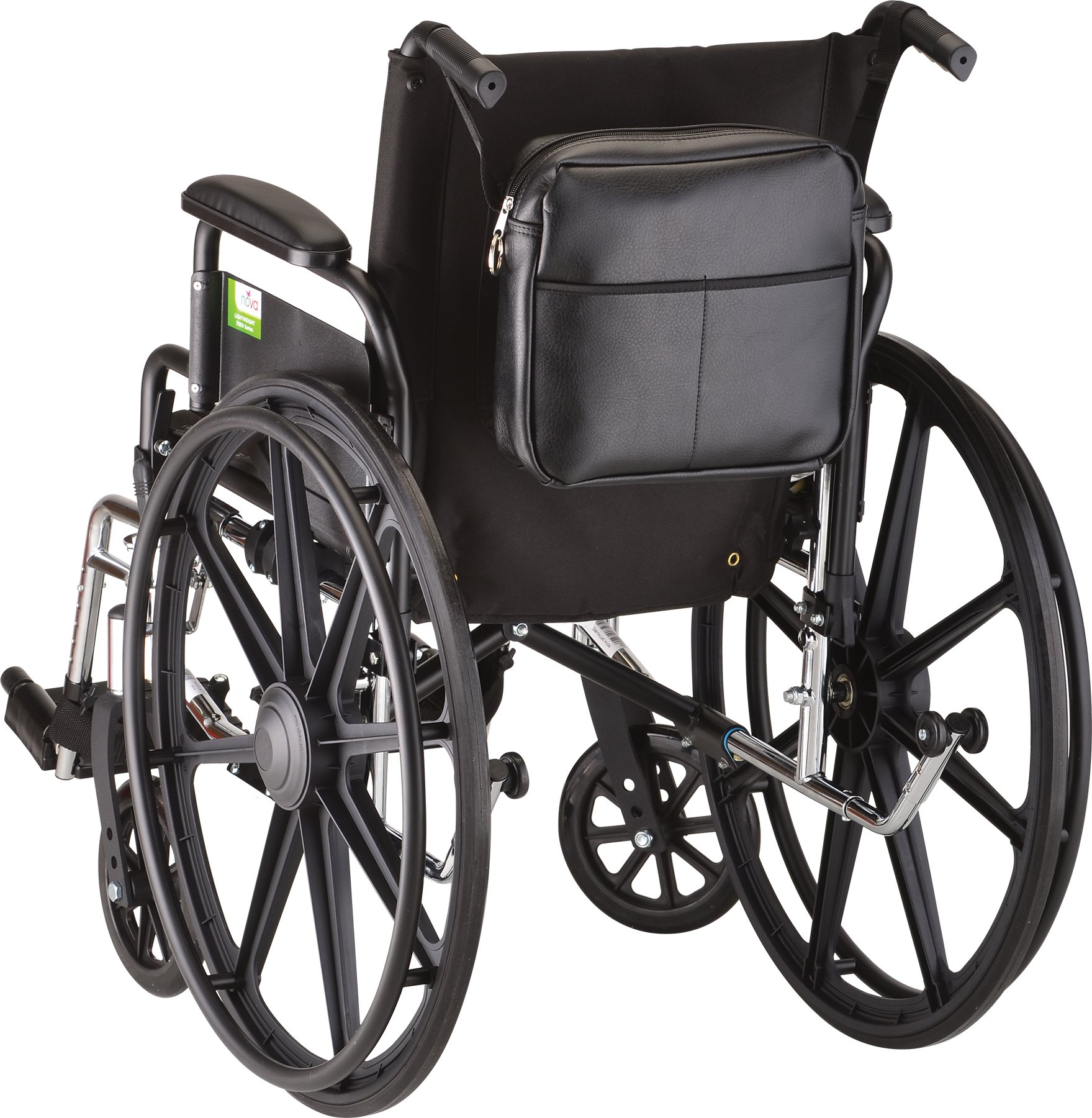 NOVA Universal Walker and Baby Stroller Bag - Waterproof Transport Chair Storage Organizer with Pockets, Black | Perfect for Travel, Shopping, and Outdoor Activities