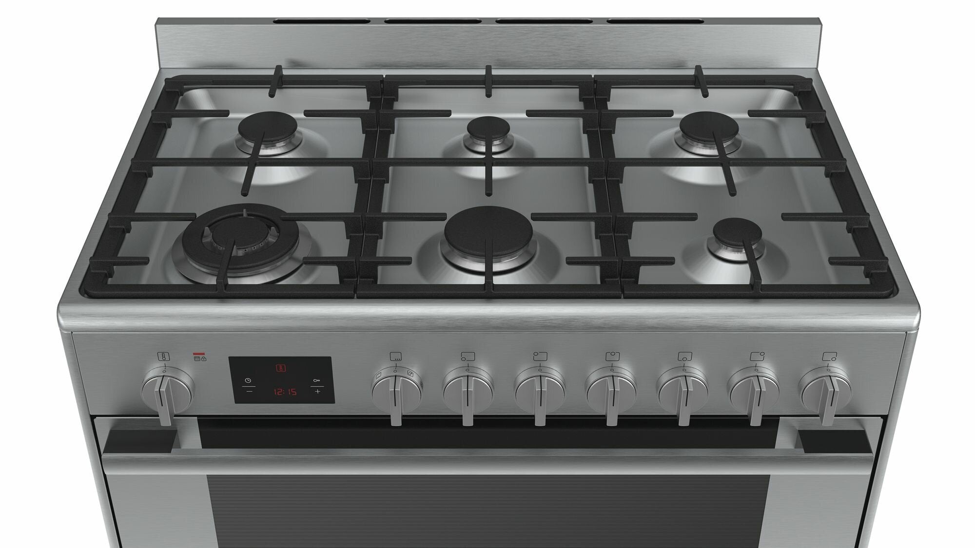 Bosch Serie 8 90cm Freestanding Dual Fuel Oven and Stove HSB838357A - Professional Gas Cooktop with Electric Oven for Modern Kitchens | Perfect for Baking, Roasting & Family Cooking