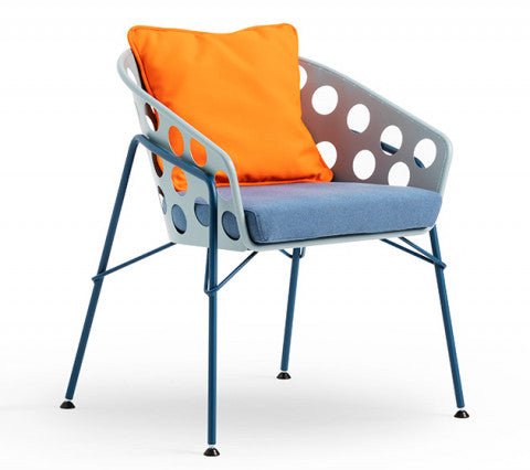 Bolle P M TS OUT Outdoor Chair by Midj - Lightweight Folding Camping Chair for Patio, Beach, Picnic, and Backyard Relaxation