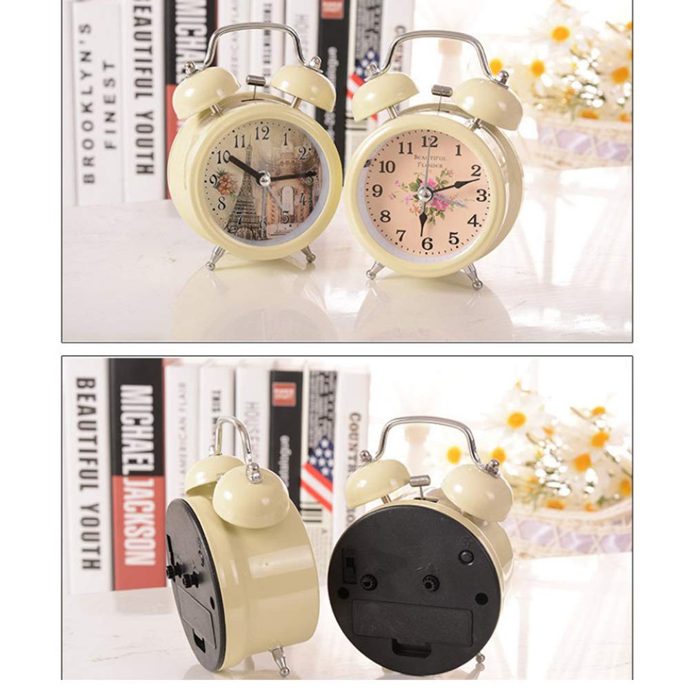 ARTIBETTER 1pc Metal Alarm Clock with Night Light for Students - Perfect for Bedroom, Desk, Dorm & Office Use