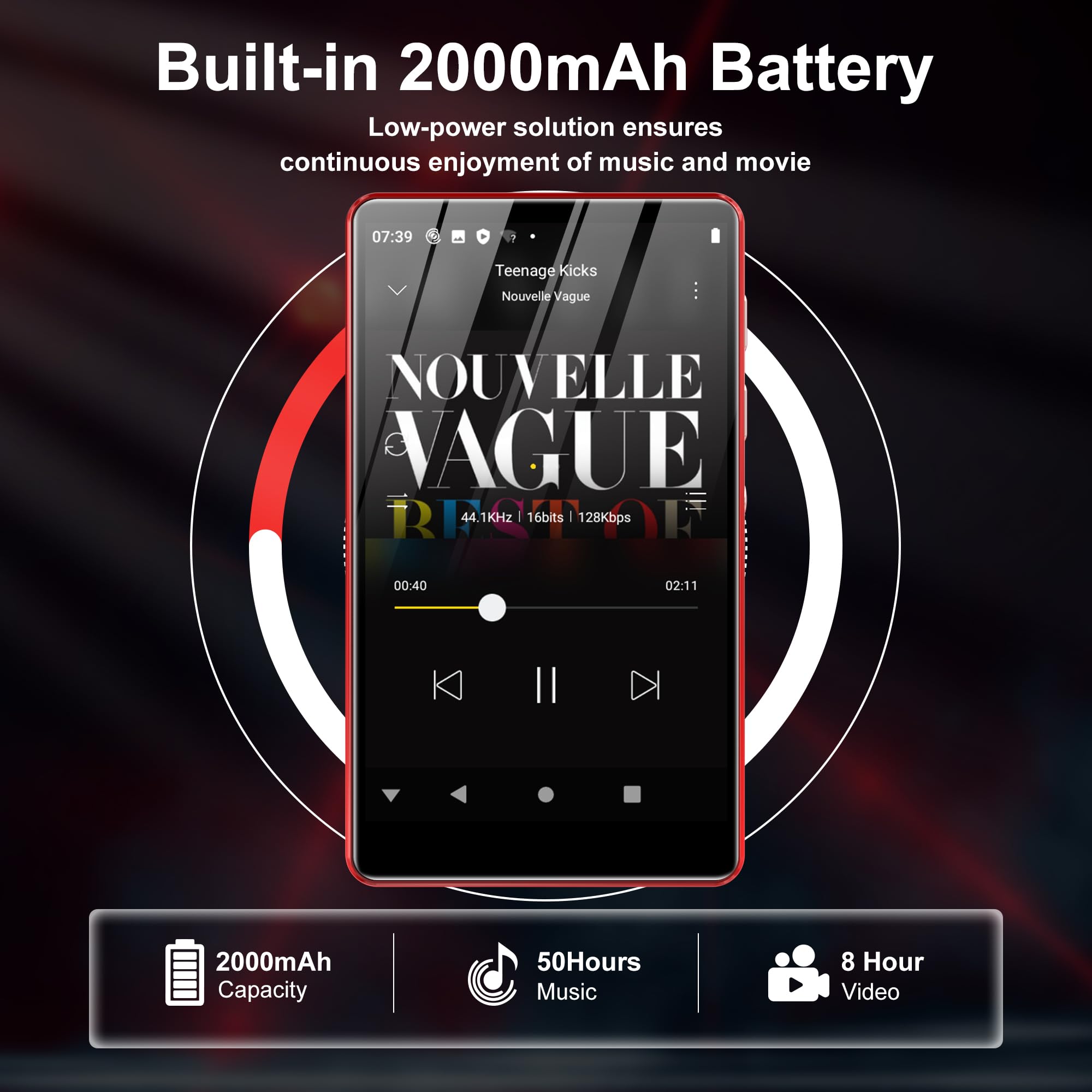 SWOFY M503 Pro 80GB MP3 Player with Bluetooth, WiFi & 4