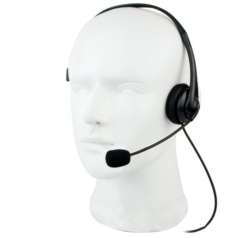 MaximalPower Professional USB Computer Headset with Noise-Canceling Microphone & Soft Leather Earpads - Volume Control Gaming Headphones for PC, Laptop, Zoom, Skype, Webinars, Call Center, Office Work & Online Classes