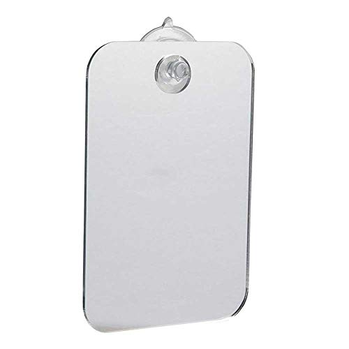 DSstyles Anti-Fog Shower Mirror - Acrylic Fogless Bathroom Mirror for Shaving & Makeup - Travel-Friendly Bathroom Mirror for Steam-Free Grooming (Normal Size) - Perfect for Home, Gym & Travel Use