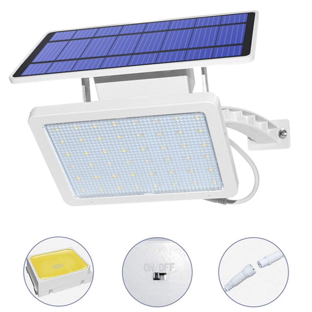 Uonlytech Solar Powered Outdoor Wall Lights - Waterproof Security Night Light with Detachable Solar Panel for Garden, Driveway, Patio, Fence & Pathway (Random Color) | Perfect for Landscape Lighting, Home Security & Energy Saving