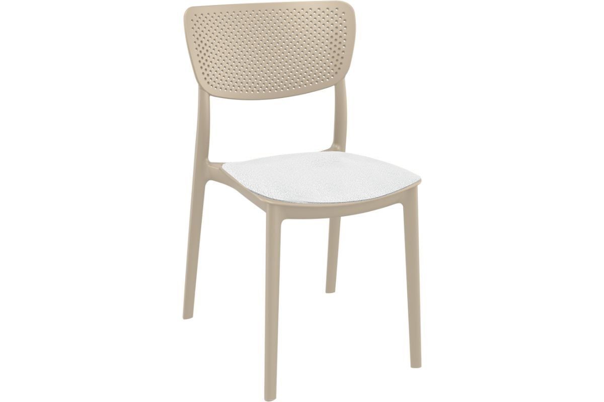 Stackable Lucy Dining Chair - Indoor/Outdoor Use for Restaurants, Cafes, and Home Patios | Durable & Stylish Seating Solution