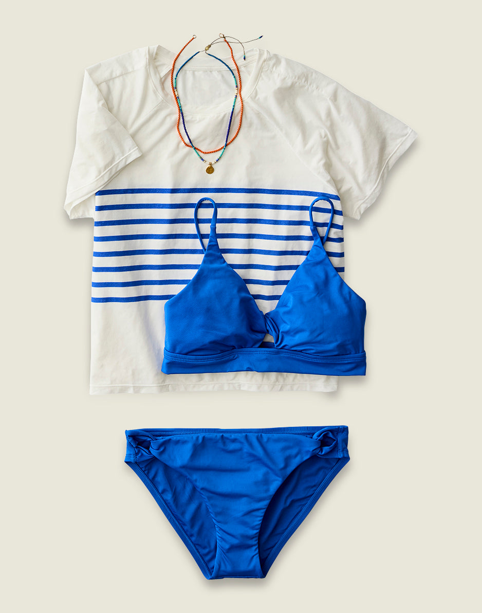 Elba Top: Billie Blue - Stylish Women's Casual Blouse for Everyday Wear | Perfect for Office, Dates & Outings