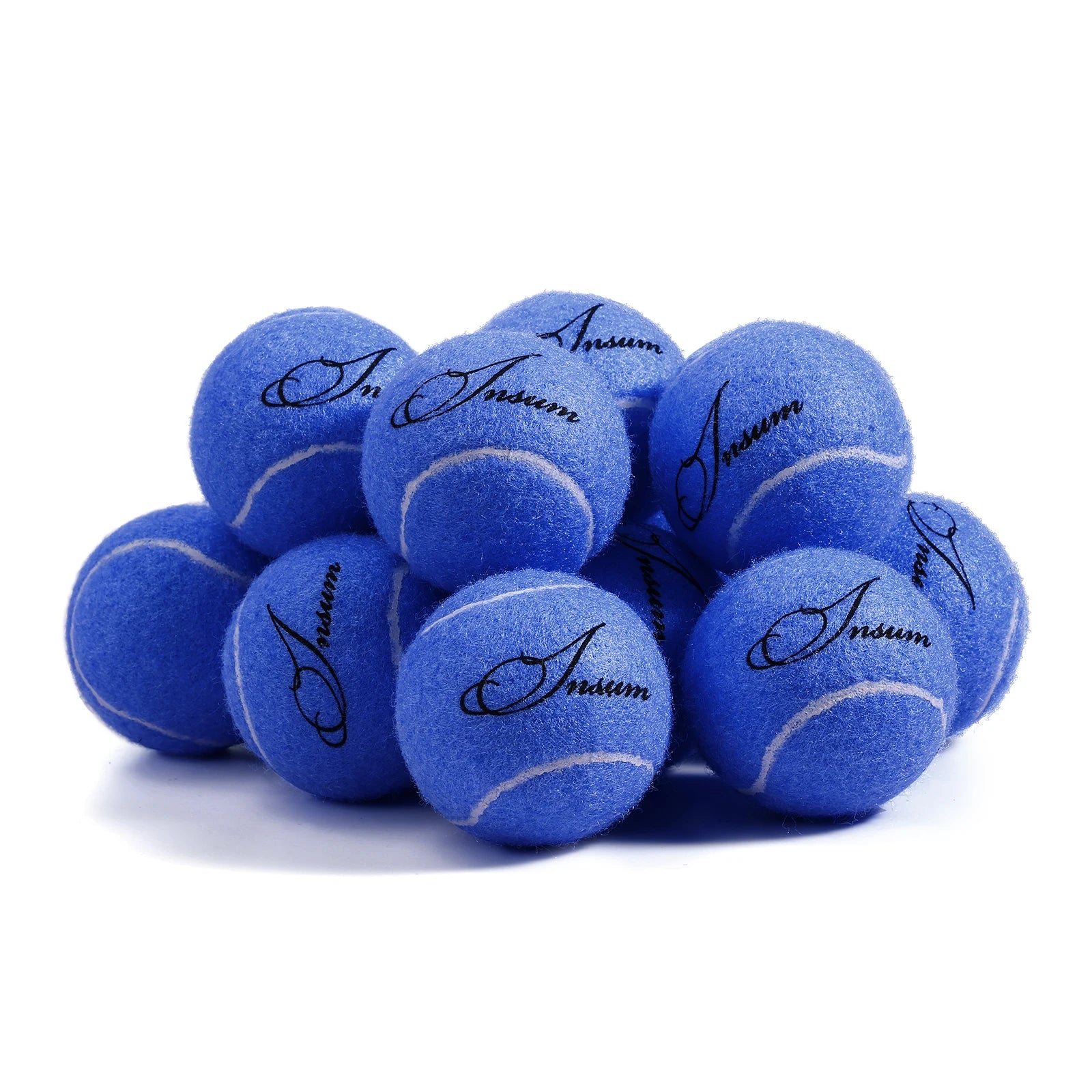 12 Pack Dog Tennis Balls with Mesh Storage Bag - Durable Fetch Toys for Small & Large Dogs - Perfect for Outdoor Play, Training & Beach Trips