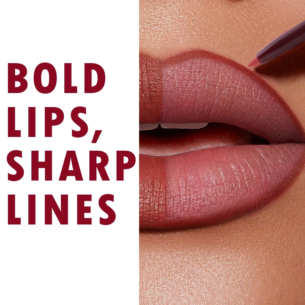 BEAUTYRELAY LONDON Lip Liner Pencil - Matte Finish, Waterproof, Long-Lasting, Smooth One Swipe Application for Perfect Lip Outline | Ideal for Daily Makeup, Special Occasions & Photo Shoots