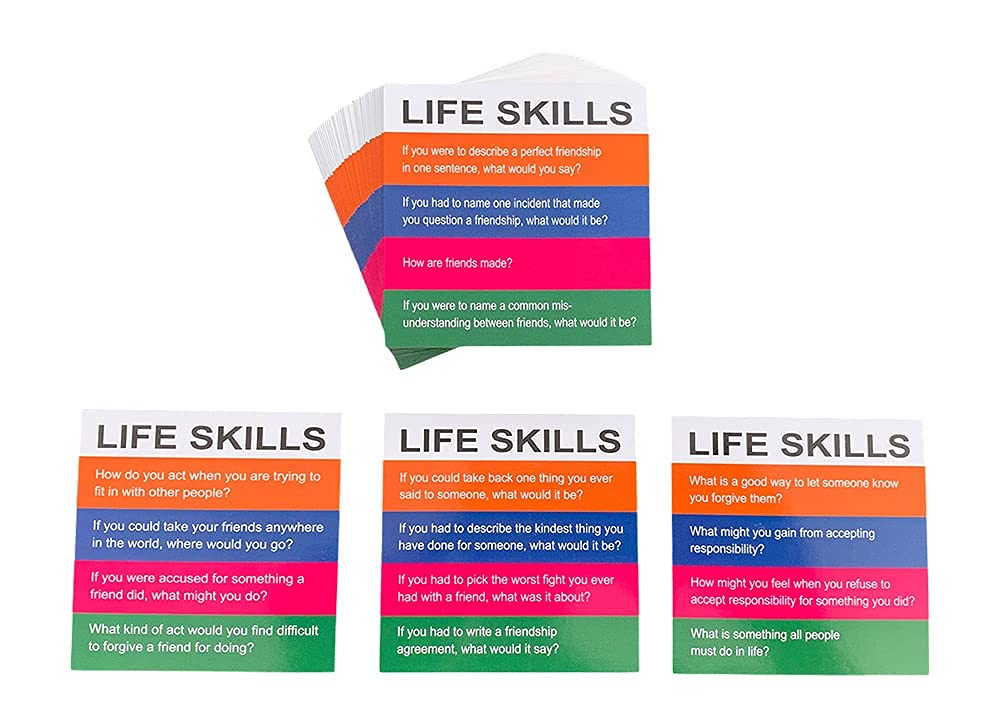 Totika Life Skills Card Deck - Fun Educational Game for Kids & Teens - Build Confidence & Social Skills - Perfect for Therapy, Classrooms & Family Game Night