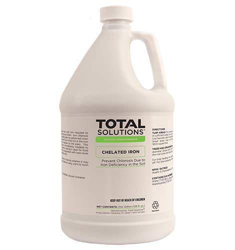 Chelated Iron Supplement for Plants - 4 Gallon Case (4 Pack) - Liquid Iron Fertilizer for Lawns, Gardens & Hydroponics - Promotes Greener Grass & Healthier Plants