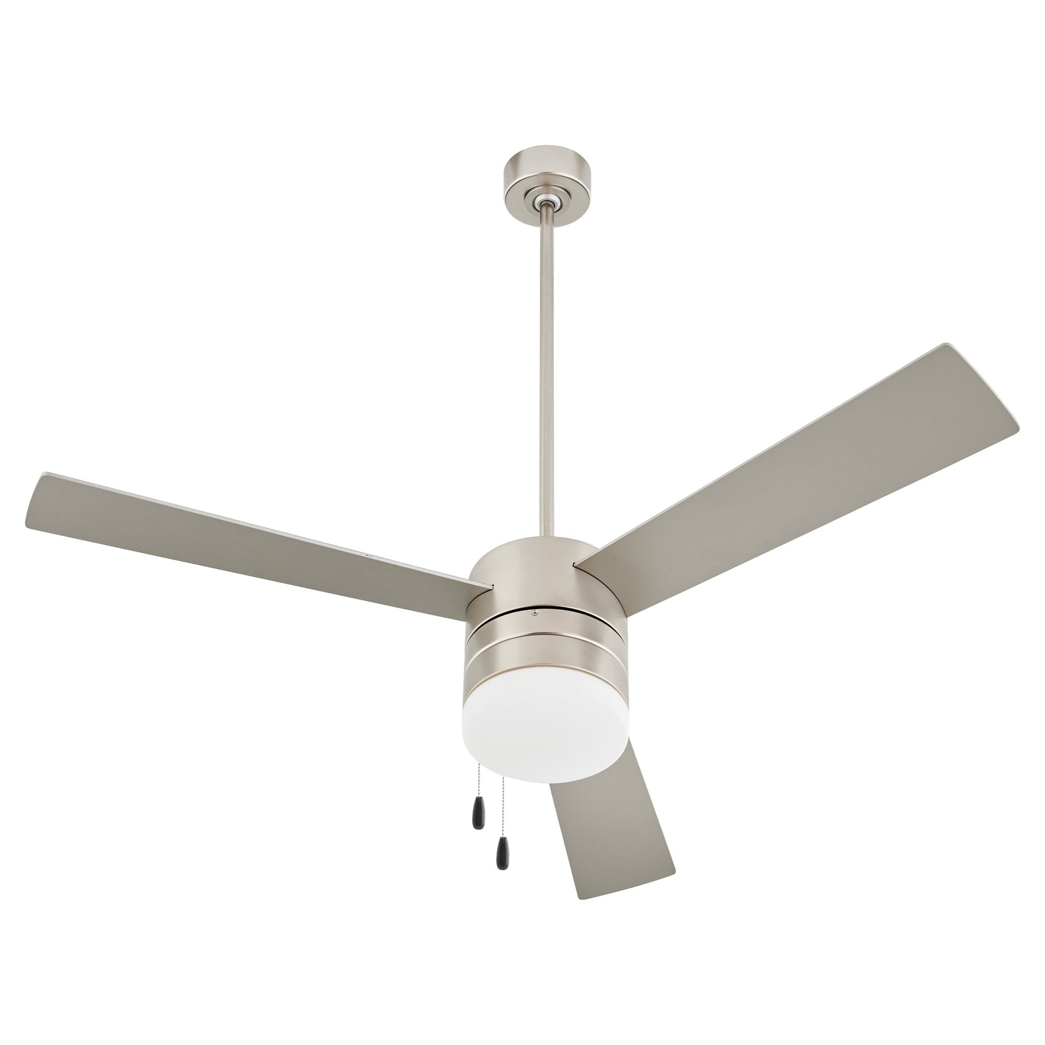 Allegro 3 52-Inch Ceiling Fan with Pull Chain, 3-Speed Reversible Motor & Optional LED Light - Black/Walnut Finish for Bedroom, Living Room, or Patio