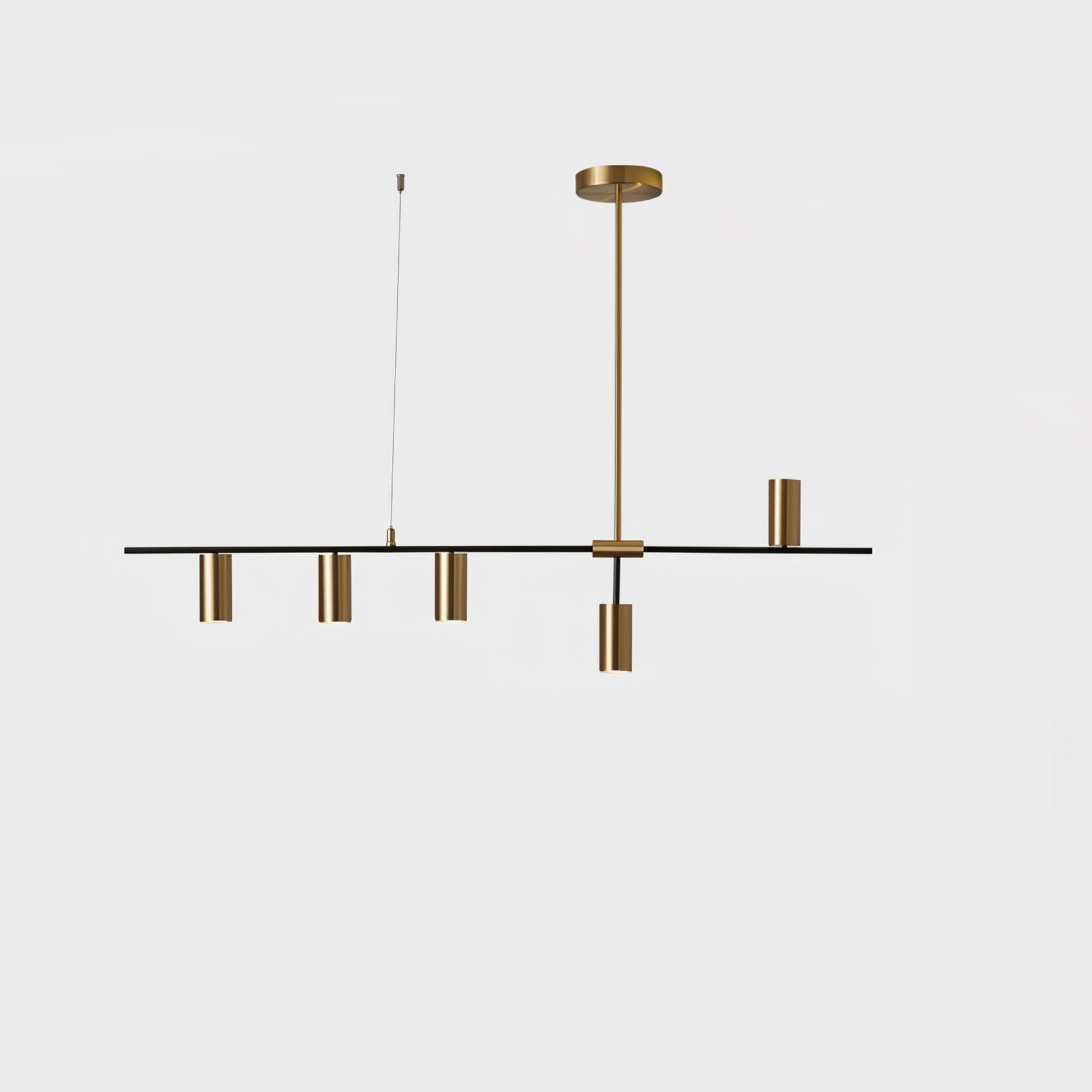 Cassandra Linear Chandelier - Modern 6-Light LED Pendant Lighting Fixture for Dining Room, Kitchen Island & Living Room Decor