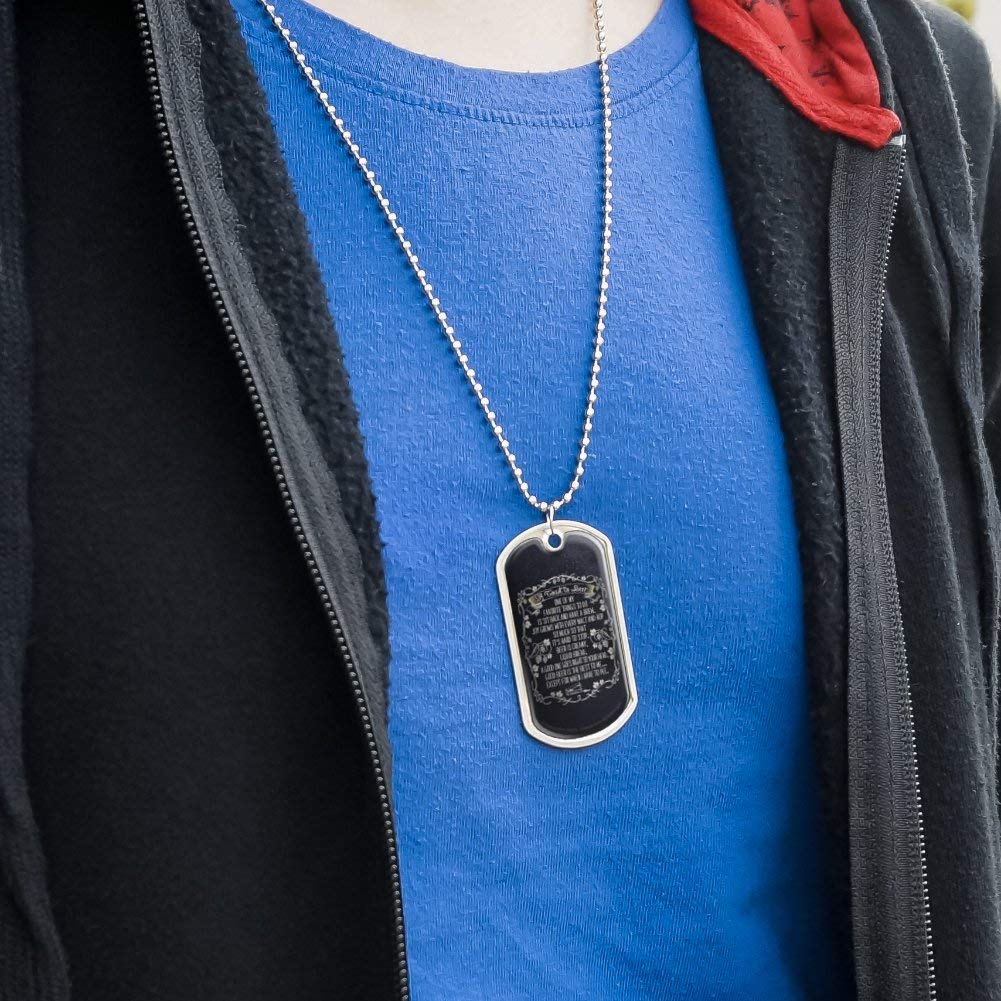 Funny Military Dog Tag Pendant Necklace - Toast To Beer Brew Humor Jewelry with Chain - Perfect for Beer Lovers, Homebrewers & Military Enthusiasts
