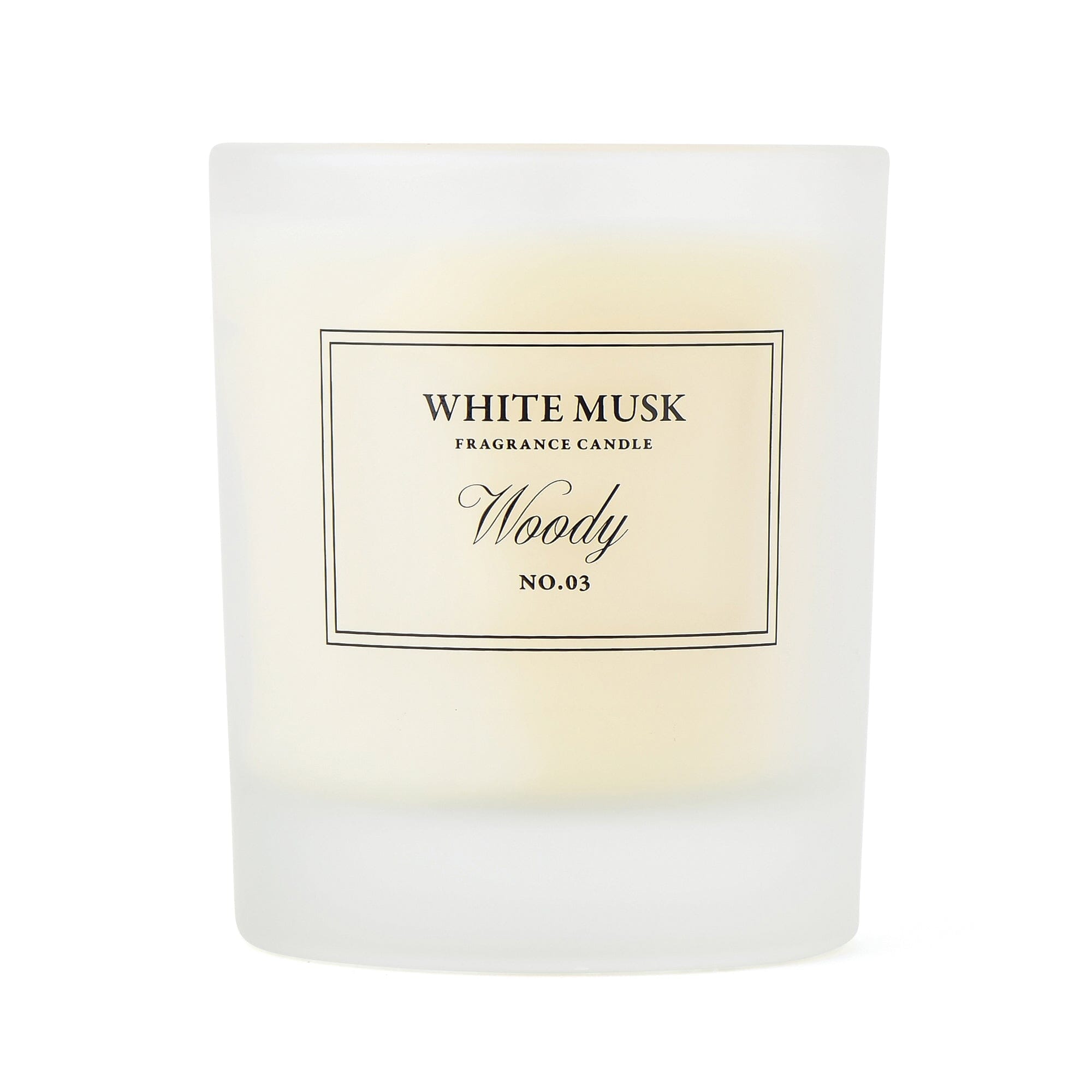 Classic Flower White Musk Woody Scented Candle - Long Lasting Aromatherapy for Home, Bedroom & Relaxation