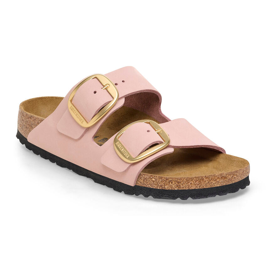Birkenstock Arizona Big Buckle Sandals - Soft Pink Nubuck Leather - Comfortable Orthopedic Footbed - Perfect for Casual Wear, Summer Outfits & Beach Vacations