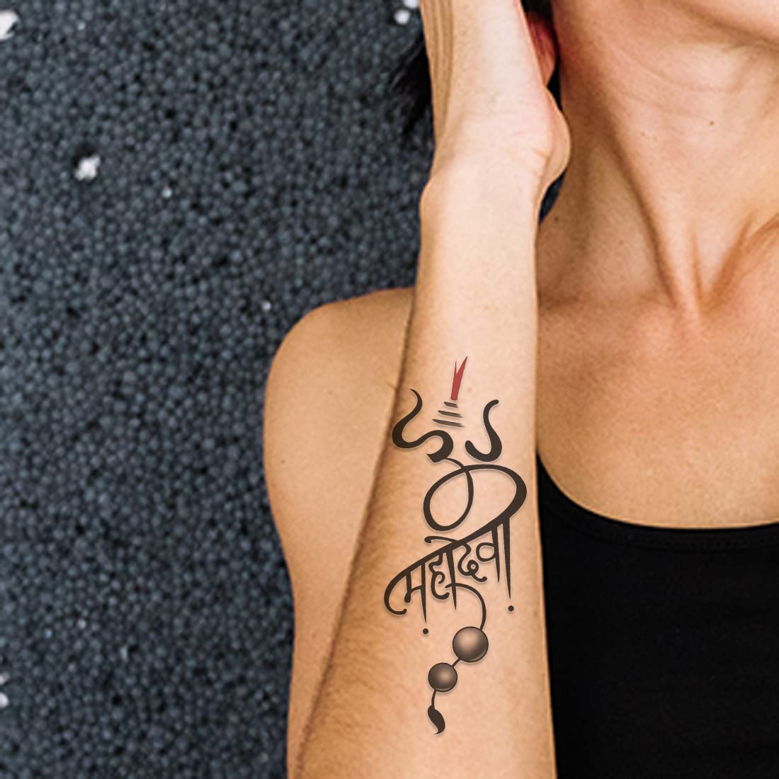 Waterproof Temporary Tattoo of Lord Shiva Mahadev - Long Lasting Fake Body Art for Men & Women | Perfect for Festivals, Parties, and Spiritual Events