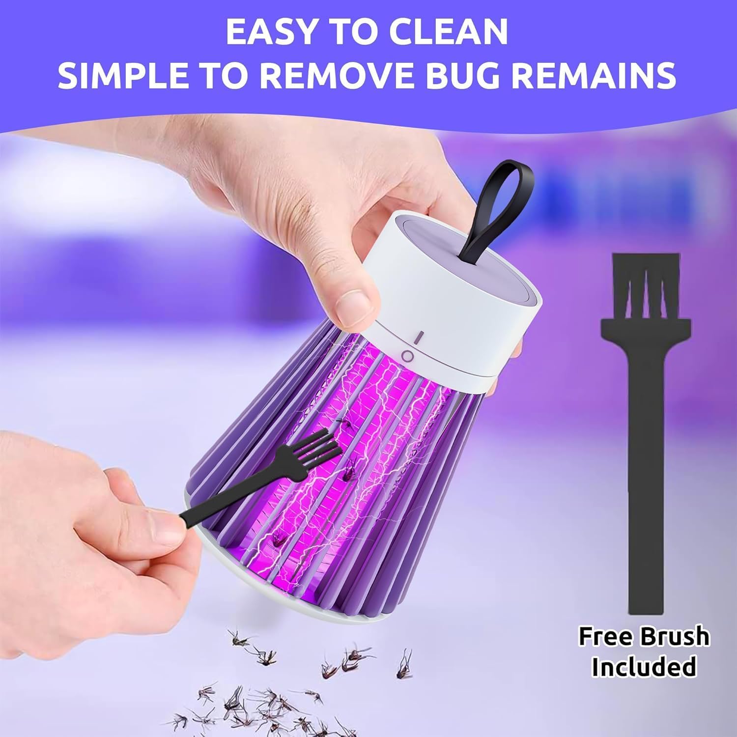 Premium Electric Mosquito Killer Lamp with UV Light - Indoor Fly & Mosquito Trap for Home, Bedroom, Kitchen | Advanced Mosquito Catcher & Insect Zapper | Safe & Chemical-Free Bug Control for Night Use