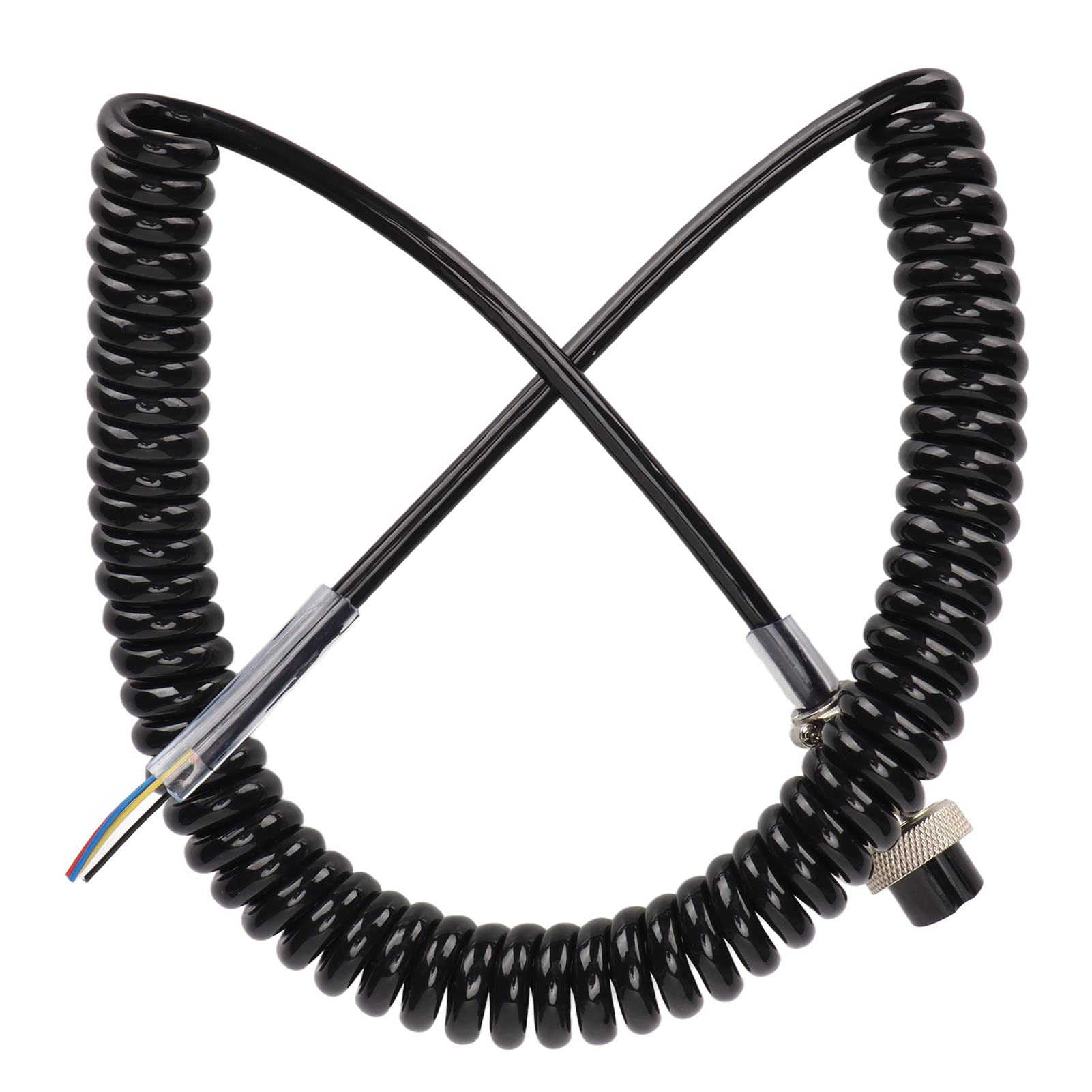 PUSOKEI 4 Pin CB HAM Radio Microphone Cable - Female Hand Mic Replacement Cord with Aviation Head Connector for Professional CB Radios | Ideal for Truckers, HAM Operators & Emergency Communication