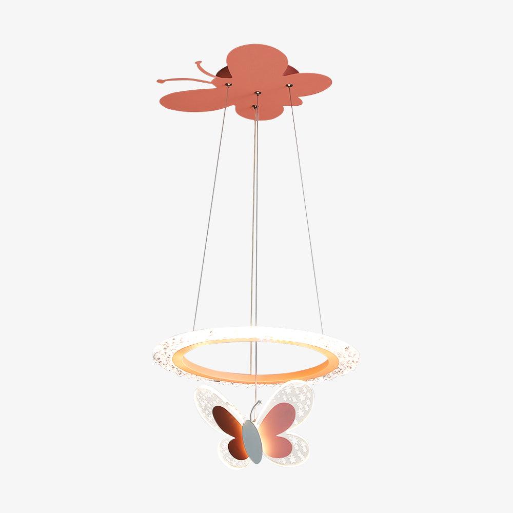 Cartoon Butterfly Acrylic Pendant Light - Whimsical Kids Room Decor, Nursery Lighting, Bedroom Ceiling Lamp for Girls & Boys - Perfect for Children's Bedrooms, Playrooms & Birthday Party Decorations