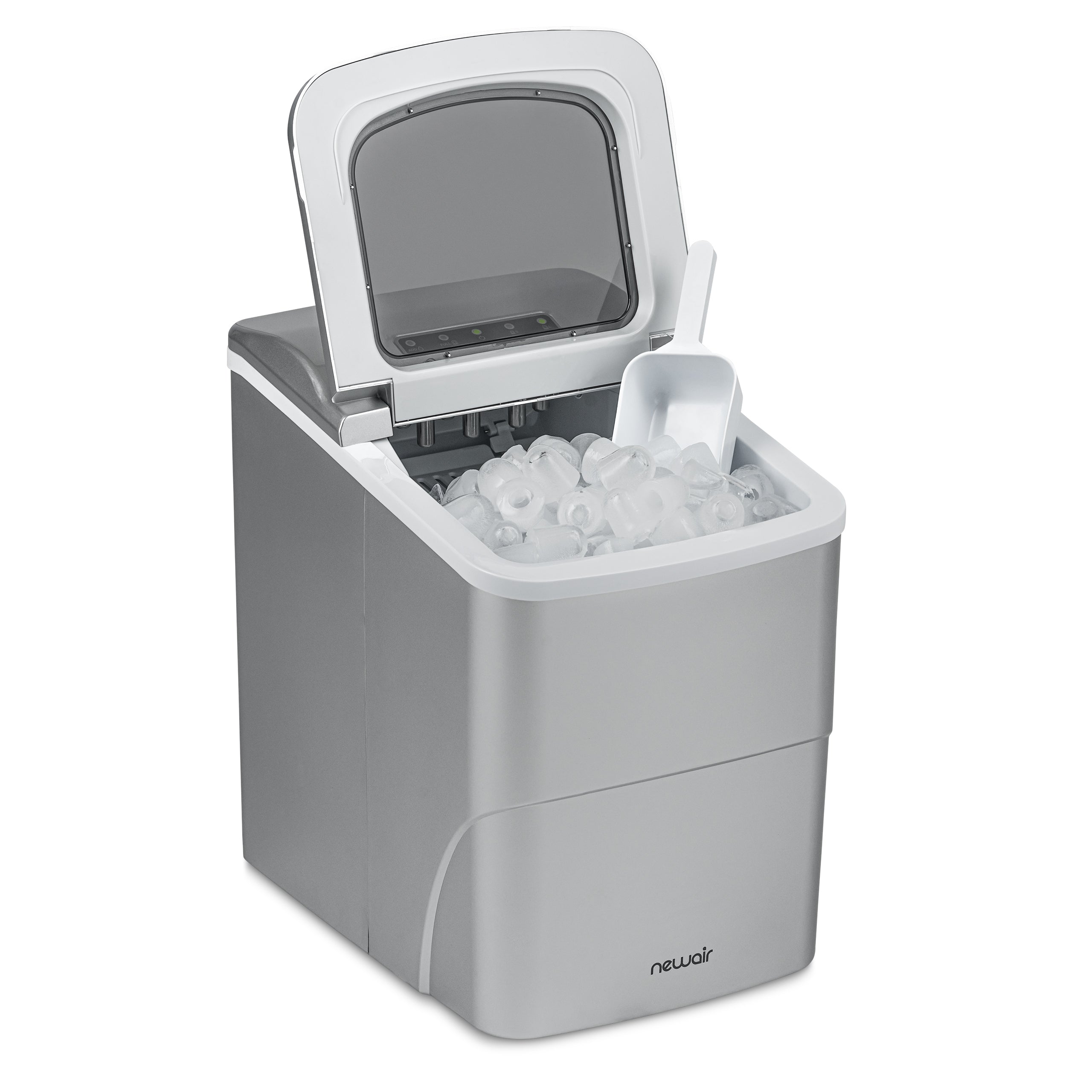 Newair® Countertop Ice Maker - 26 lbs/Day, Bullet Ice Machine, Matte Black Finish for Home, Office, or Outdoor Use