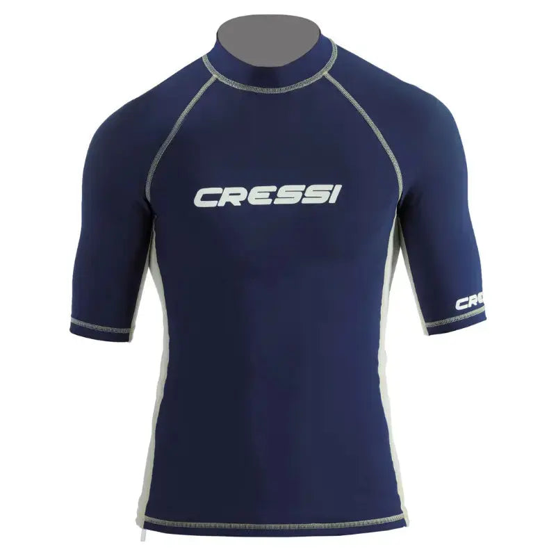 Men's Cressi Rashguard Swim Shirt - UPF 50+ Sun Protection Quick-Dry Pool & Beach Top for Swimming, Surfing & Water Sports