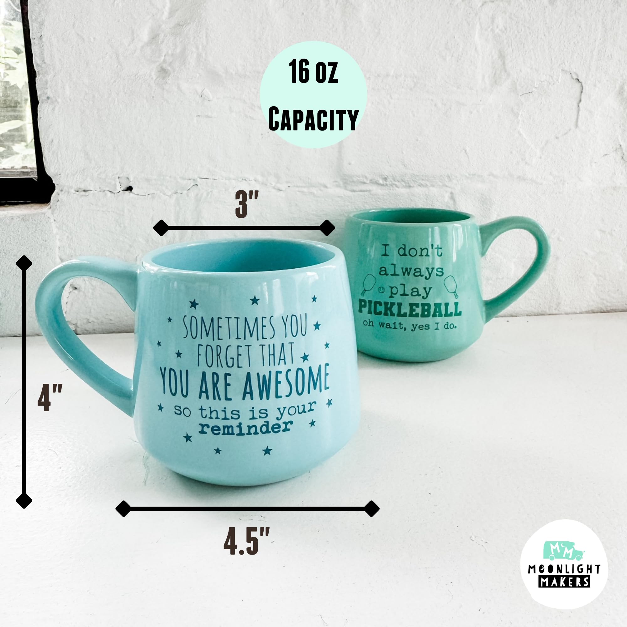 Moonlight Makers I Wet My Plants 16oz Ceramic Coffee Mug - Funny Novelty Cup for Plant Lovers, Perfect Gift for Women & Coffee Enthusiasts - Ideal for Home, Office Use or Fall Tea/Coffee Drinking