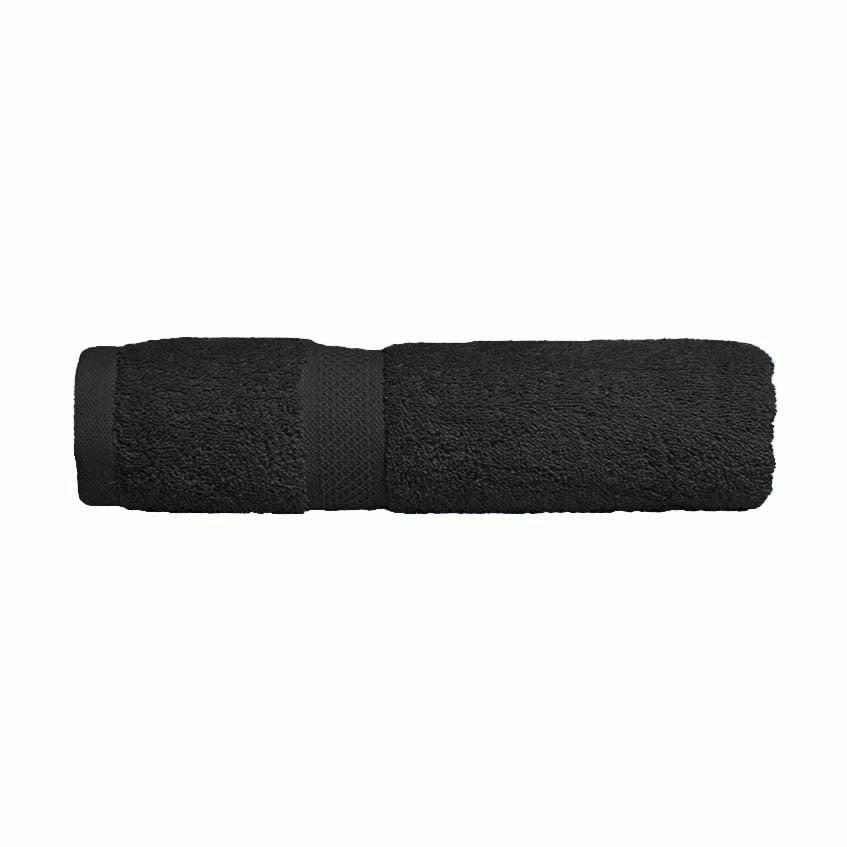 Premium 100% Combed Cotton Bath Towels - Ultra Soft & Absorbent Black Bath Towels for Spa, Gym & Luxury Home Use