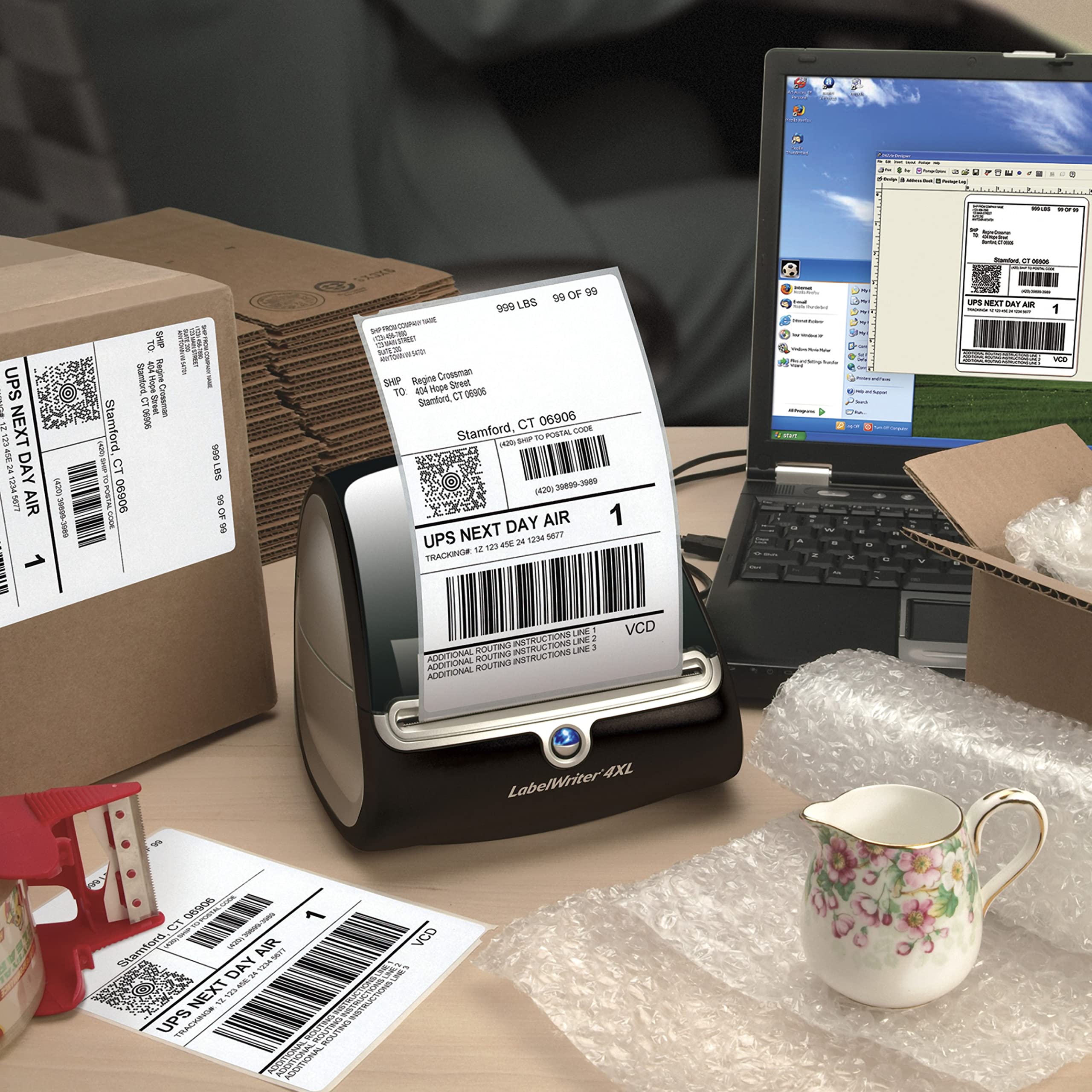DYMO LabelWriter 4XL Shipping Label Printer for 4x6 Extra Large Labels - Perfect for Ecommerce, Amazon FBA & USPS Shipping Labels