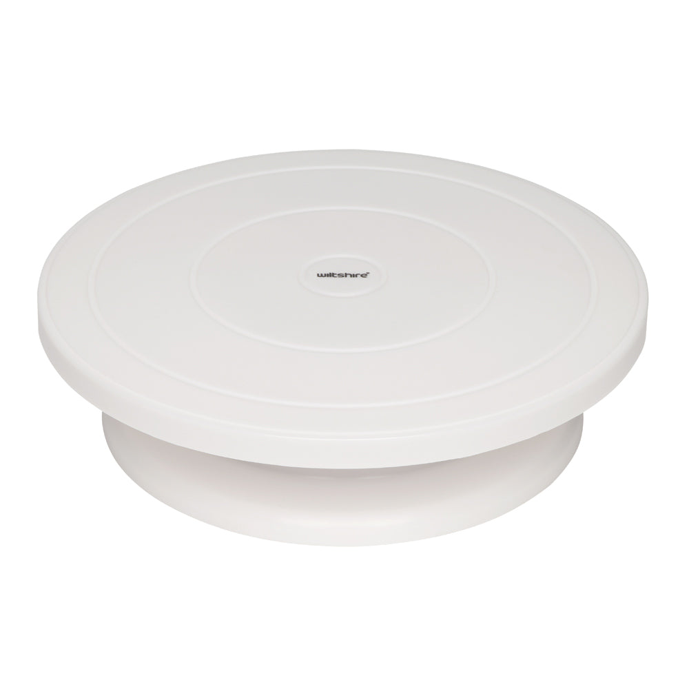 Best Cake Turntable for Baking - 12 Inch Stainless Steel Durable Rotating Stand - Perfect for Cake Decorating, Frosting, and Dessert Presentation