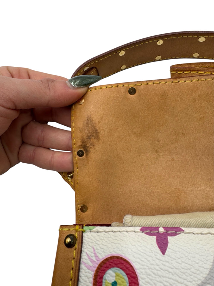 Authentic Louis Vuitton Takashi Murakami Eye Love You Monogram Rare Shoulder Bag - Limited Edition Designer Handbag for Women, Perfect for Date Night & Luxury Fashion Collectors