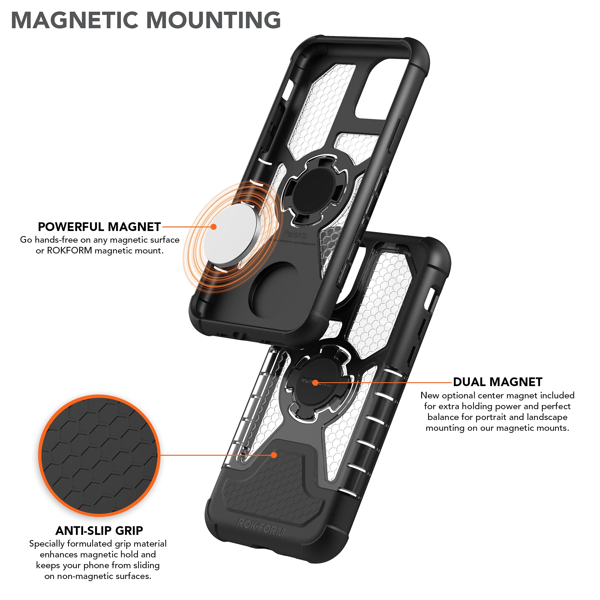 Rokform Crystal Clear Case for iPhone 11 Pro with Secure Motorcycle Phone Mount - Perfect for Biking, Commuting & Outdoor Adventures