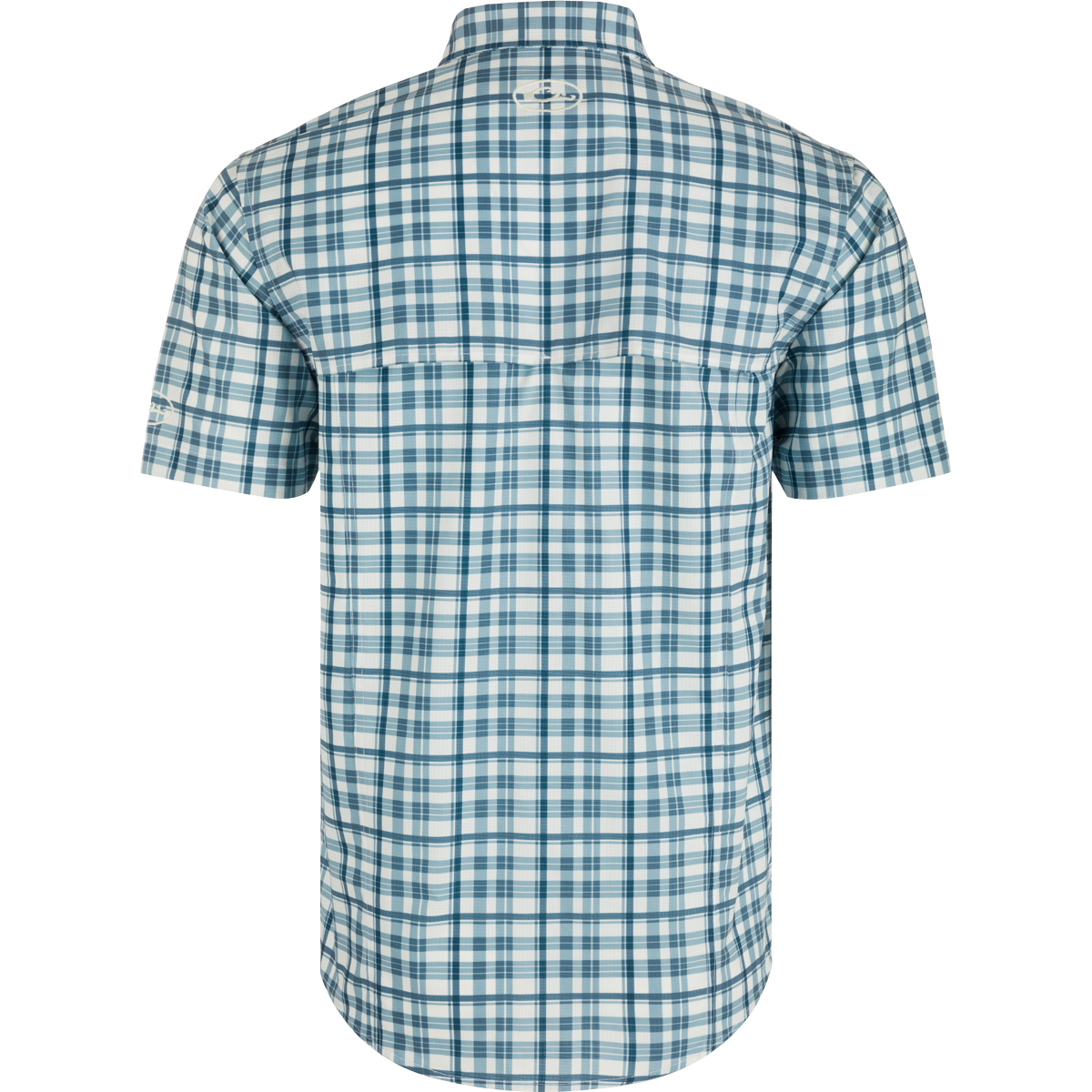 Auburn Hunter Creek Windowpane Plaid Short Sleeve Shirt for Men - Casual Button Down Shirt for Summer, Outdoor Activities & Office Wear