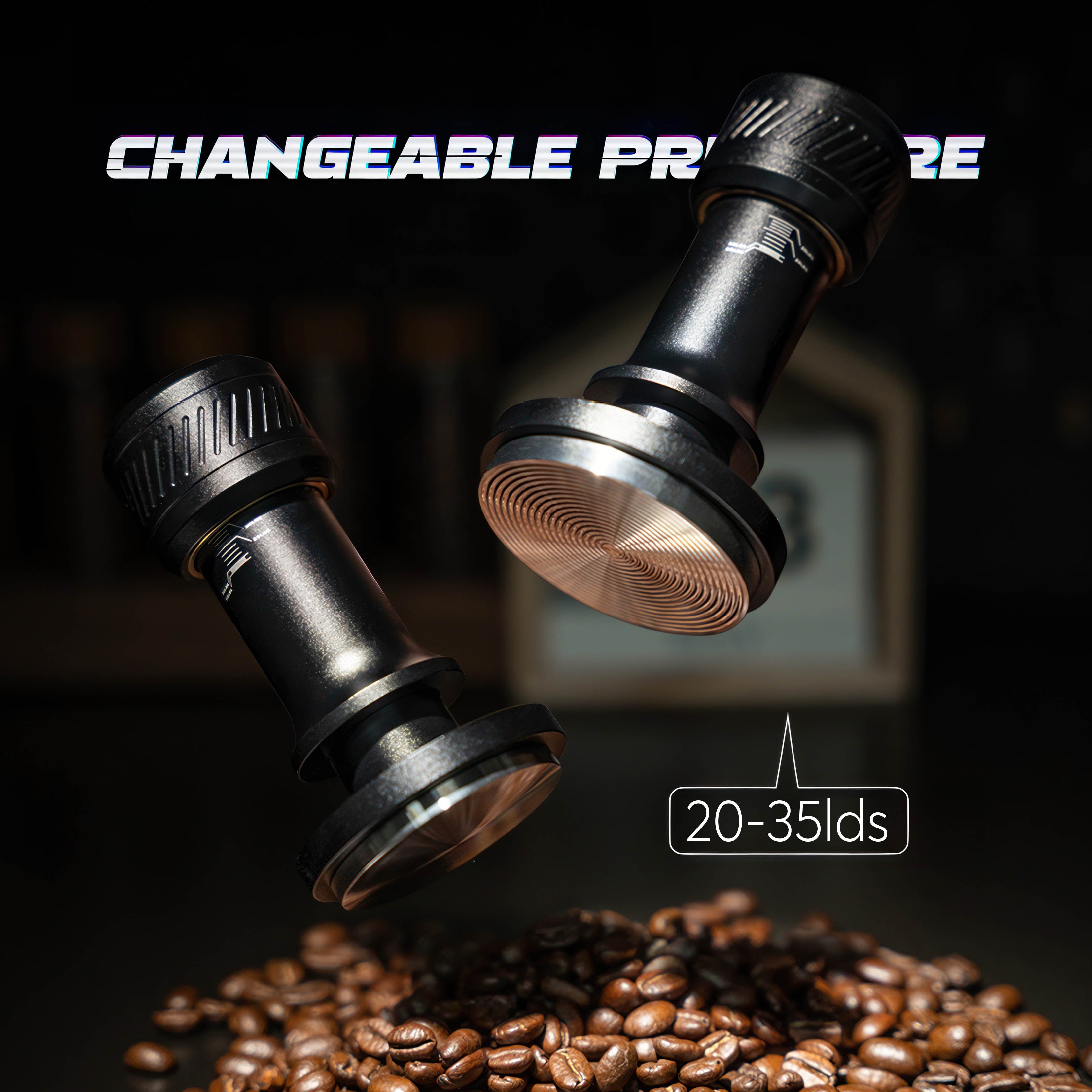 Premium Thor Adjustable Pressure Coffee Tamper - 58mm Stainless Steel Espresso Tamping Tool with Ergonomic Handle for Baristas & Home Brewing - Perfect for Espresso Machines & Coffee Shops