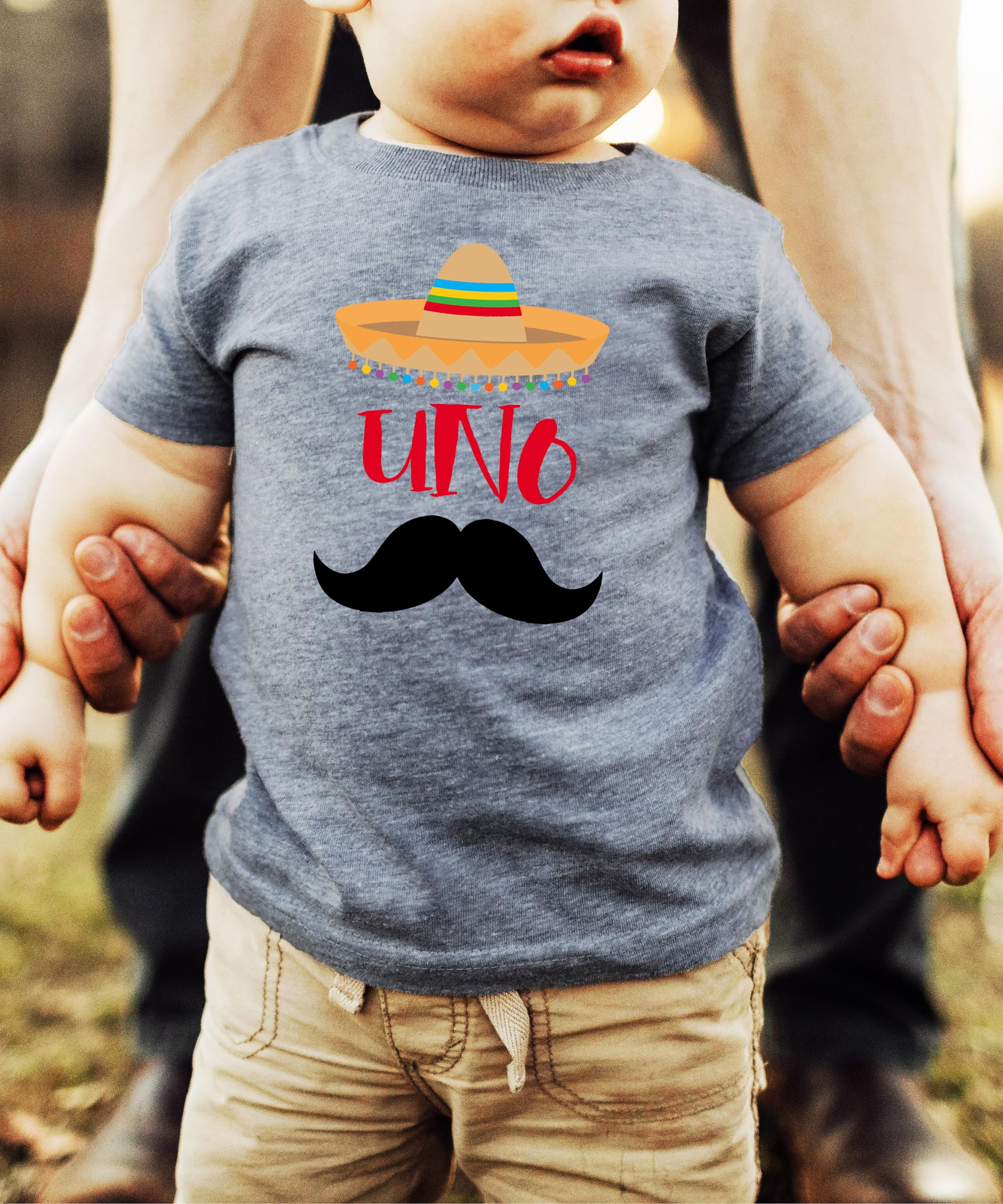 1st Birthday Outfit for Baby Boy - Fiesta Themed Uno Shirt with Sombrero & Mustache Design | Perfect for First Birthday Parties, Photo Shoots & Celebrations